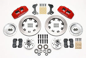Wilwood Dynapro 6 Front Hub Kit 12.19in Red WWE ProSpindle - 0