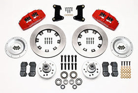 Wilwood Dynapro 6 Front Hub Kit 12.19in Red 74-80 Pinto/Mustang II Disc Spindle only - 0