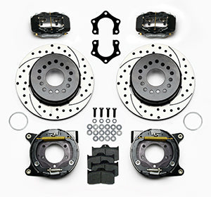 Wilwood Forged Dynalite P/S Park Brake Kit Drilled Mopar/Dana 2.50in Off w/Snap Ring Brng