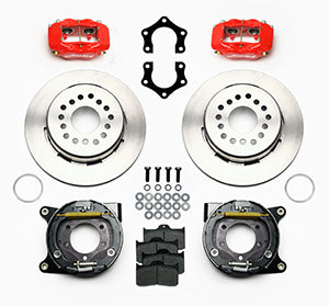 Wilwood Forged Dynalite P/S Park Brake Kit Red Mopar/Dana 2.50in Off w/Snap Ring Brng