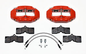 Wilwood D8-4 Front Caliper Kit Red Corvette C2 / C3 65-82