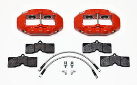 Wilwood D8-4 Front Caliper Kit Red Corvette C2 / C3 65-82 - 0