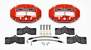 Wilwood D8-4 Rear Caliper Kit Red Corvette C2 / C3 65-82