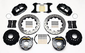 Wilwood Narrow Superlite 4R Rear P-Brk Kit 12.88in Drilled Chevy 12 Bolt w/ C-Clips Stggrd mt - 0