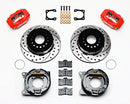 Wilwood Forged Dynalite P/S Park Brake Kit Drilled Red Chevy 12 Bolt-Spec 3.15in Brng Stggrd mt-2