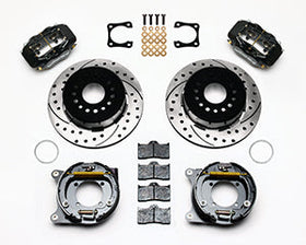 Wilwood Forged Dynalite P/S Park Brake Kit Drilled Chevy 12 Bolt-Spec 3.15in Brng Stggrd mt - 0