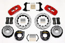 Wilwood AERO4 Rear P-Brake Kit 14.00in Drilled Red Chevy C-10 2.42 Offset 5-lug-2