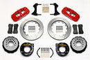 Wilwood AERO4 Rear P-Brake Kit 14.00in Red Chevy C-10 2.42 Offset 5-lug-2