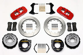Wilwood AERO4 Rear P-Brake Kit 14.00in Red Chevy C-10 2.42 Offset 5-lug - 0