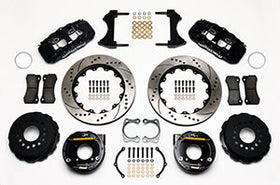 Wilwood AERO4 Rear P-Brake Kit 14.00in Drilled Chevy 12 Bolt w/ C-Clips - 0