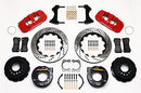 Wilwood AERO4 Rear P-Brake Kit 14.00in Drilled Red Big Ford New Style 2.36in Offset-2