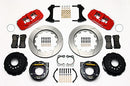 Wilwood AERO4 Rear P-Brake Kit 14.00in Red Big Ford New Style 2.36in Offset-2