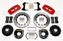 Wilwood AERO4 Rear P-Brake Kit 14.00in Drilled Red Chevy 12 Bolt-Spec 3.15in Brng-2
