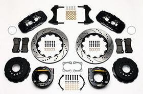 Wilwood AERO4 Rear P-Brake Kit 14.00in Drilled Chevy 12 Bolt-Spec 3.15in Brng - 0
