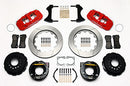 Wilwood AERO4 Rear P-Brake Kit 14.00in Red Chevy 12 Bolt-Spec 3.15in Brng-2