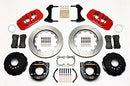 Wilwood AERO4 Rear P-Brake Kit 14.00in Red Big Ford Old Style 2.36in Offset-2
