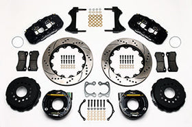 Wilwood AERO4 Rear P-Brake Kit 14.00in Drilled Small Ford 2.50in Offset - 0