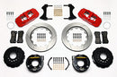 Wilwood AERO4 Rear P-Brake Kit 14.00in Red 2005-2014 Mustang-2
