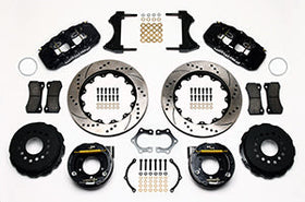 Wilwood AERO4 Rear P-Brake Kit 14.00in Drilled Mopar/Dana 2.36in Off w/Snap Ring Brng - 0