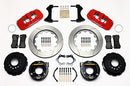 Wilwood AERO4 Rear P-Brake Kit 14.00in Red Mopar/Dana 2.36in Off w/Snap Ring Brng-2