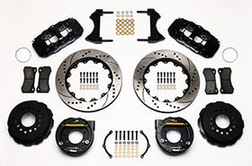 Wilwood AERO4 Rear P-Brake Kit 14.00in Drilled Ford 8.8 w/2.5in Offset-5 Lug - 0