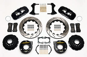 Wilwood AERO4 Rear P-Brake Kit 14.00in Drilled 58-64 Olds/Pontiac Ends 2.81in Offset - 0