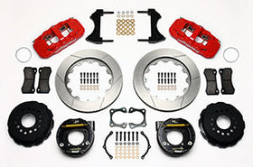 Wilwood AERO4 Rear P-Brake Kit 14.00in Red 58-64 Olds/Pontiac Ends 2.81in Offset - 0