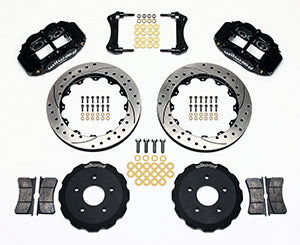 Wilwood Narrow Superlite 6R Front Hat Kit 13.06in Drilled Backdraft Cobra (BMW E36 Based)