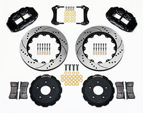 Wilwood Narrow Superlite 6R Front Hat Kit 14.00in Drilled Backdraft Cobra (BMW E36 Based) - 0