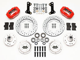 WILWOOD FDLI Front Kit,11.00", Dril-Zinc-Red 67-69 Camaro, 64-72 Nova, Chevelle - 0