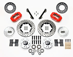 Wilwood Forged Dynalite Front Kit 11.00in Drilled Red 70-78 Camaro
