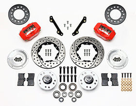 Wilwood Forged Dynalite Front Kit 11.00in Drilled Red 70-78 Camaro - 0