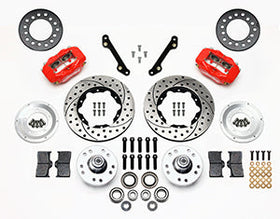 Wilwood Forged Dynalite Front Kit 11.00in Drilled Red 79-81 Camaro - 0