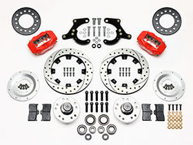 Wilwood Forged Dynalite Front Kit 11.75in Drilled Red 59-64 Chevy Impala / 63-64 Corvette - 0