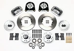 Wilwood Forged Dynalite Front Kit 11.00in Polished 37-48 Ford Psgr. Car Spindle