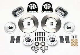 Wilwood Forged Dynalite Front Kit 11.00in Polished 37-48 Ford Psgr. Car Spindle - 0