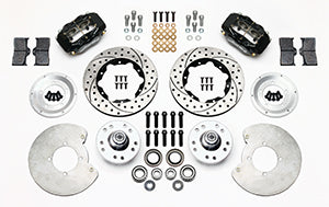 Wilwood Forged Dynalite Front Kit 11.00in Drilled 37-48 Ford Psgr. 360 Plate Mount