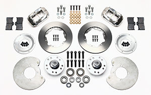 Wilwood Forged Dynalite Front Kit 11.00in Polished 37-48 Ford Psgr. 360 Plate Mount