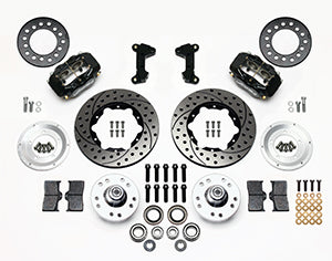 Wilwood Forged Dynalite Front Kit 11.00in Drilled 74-80 Pinto/Mustang II Disc Spindle only