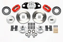 Wilwood Forged Dynalite Front Kit 11.00in Red 62-72 CDP B & E Body-Drum-2