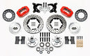 Wilwood Forged Dynalite Front Kit 11.00in Drilled Red 65-72 CDP A Body - 10in Drum-2