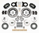 Wilwood Forged Dynalite Front Kit 11.00in Drilled 1965-1969 Mustang Disc & Drum Spindle-2