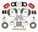 Wilwood Forged Dynalite Front Kit 11.00in Red 1965-1969 Mustang Disc & Drum Spindle-2
