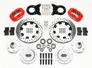 Wilwood Forged Dynalite Front Kit 12.19in Drill Red 1965-1969 Mustang Disc & Drum Spindle-2