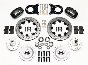 Wilwood Forged Dynalite Front Kit 12.19in Drilled 1965-1969 Mustang Disc & Drum Spindle