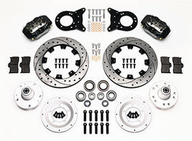 Wilwood Forged Dynalite Front Kit 12.19in Drilled 1965-1969 Mustang Disc & Drum Spindle - 0