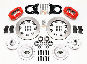 Wilwood Forged Dynalite Front Kit 12.19in Red 1965-1969 Mustang Disc & Drum Spindle - 0