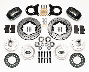 Wilwood Forged Dynalite Front Kit 11.00in Drilled 1970-1973 Mustang Disc & Drum Spindle