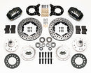 Wilwood Forged Dynalite Front Kit 11.00in Drilled 1970-1973 Mustang Disc & Drum Spindle-2