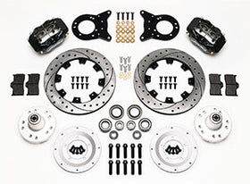 Wilwood Forged Dynalite Front Kit 12.19in Drilled 1970-1973 Mustang Disc & Drum Spindle - 0
